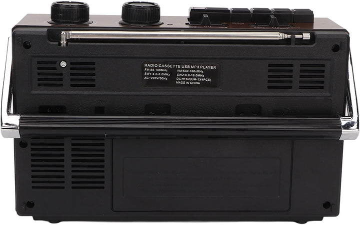 Zunate Kassettenspieler-Boombox, Tragbares AM/FM-Radio, Kassettenrekorder mit Stereolautsprecher und