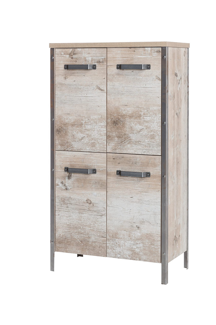 Schildmeyer Unterschrank 119966 Isola, 30x32.5x88 cm, weiss, Weiss