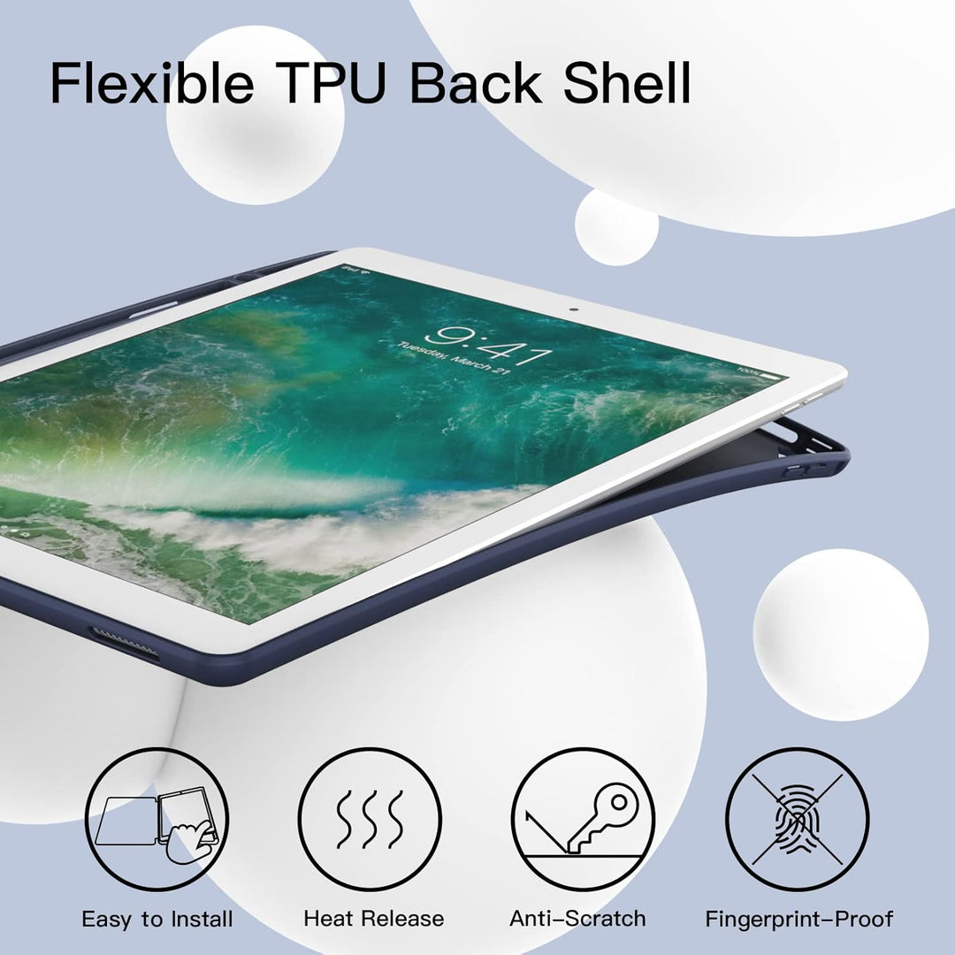 JETech Hülle für iPad Pro 12,9 Zoll (Modell 2015/2017, 1./2. Generation) mit Stifthalter, Dünne Tabl