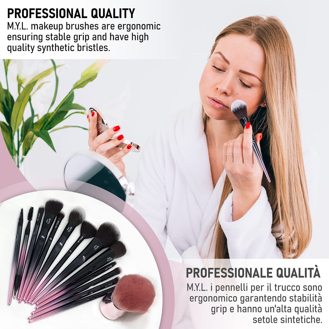 M.Y.L. Kosmetikpinsel Set| Haarband, Blender, Reiniger, Reiseetui, Pinsel | Make up Pinselset KIT 1,