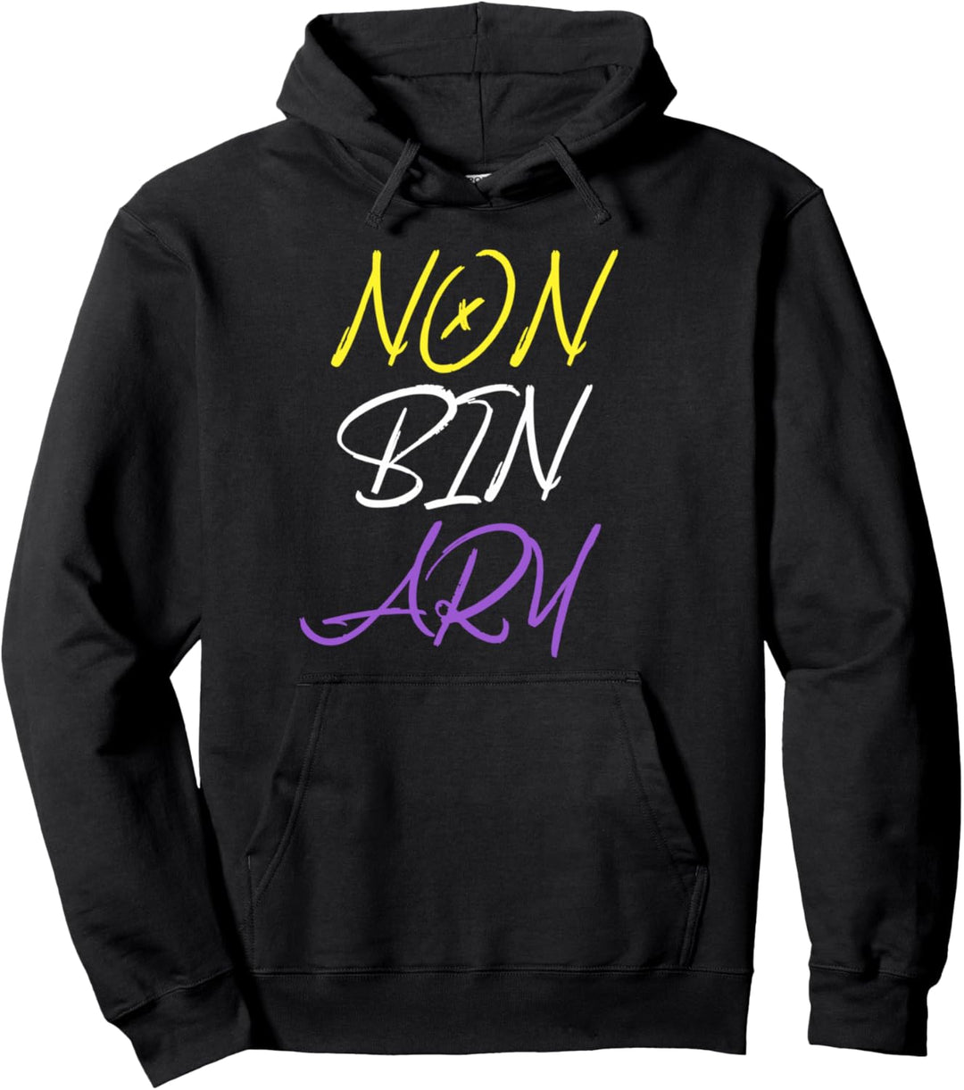 Non-Binary - LGBTQ English American Pullover Hoodie