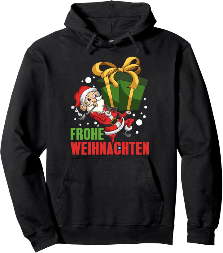 Frohe Weihnachten Kinder Jungen Mädchen Weihnachtsmann Pullover Hoodie