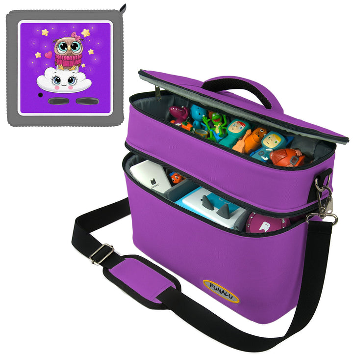 grosse Tasche für Toniebox inkl. Schutzfolie passend für Toniebox, Platz für 68 Tonies, Set Toniebox