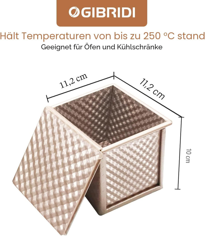 Brotbackform mit Deckel Toastbrot Backform Brotbackformen Toastbrotform Antihaft Brotform Kastenform