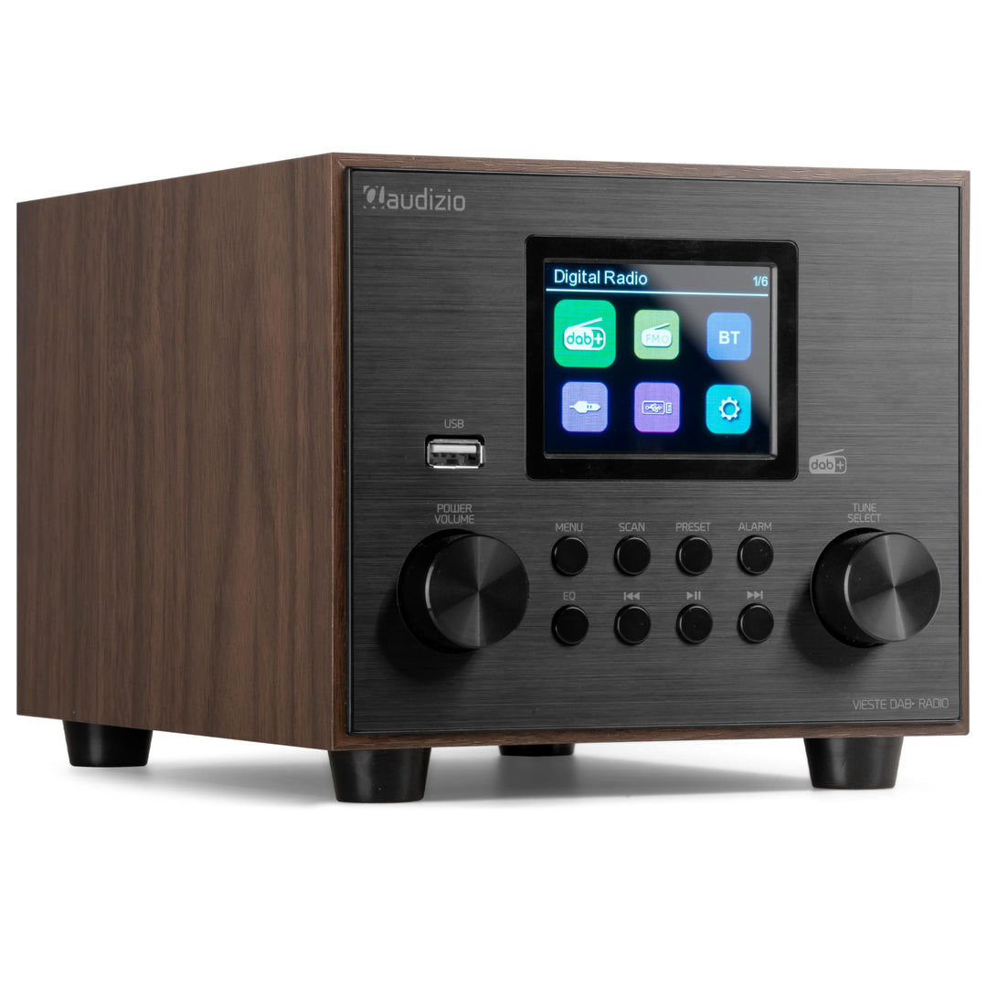 Audizio Vieste - DAB Radio mit Bluetooth, Digitalradio, 60 Watt Lautsprecher, DAB Plus Radio mit USB