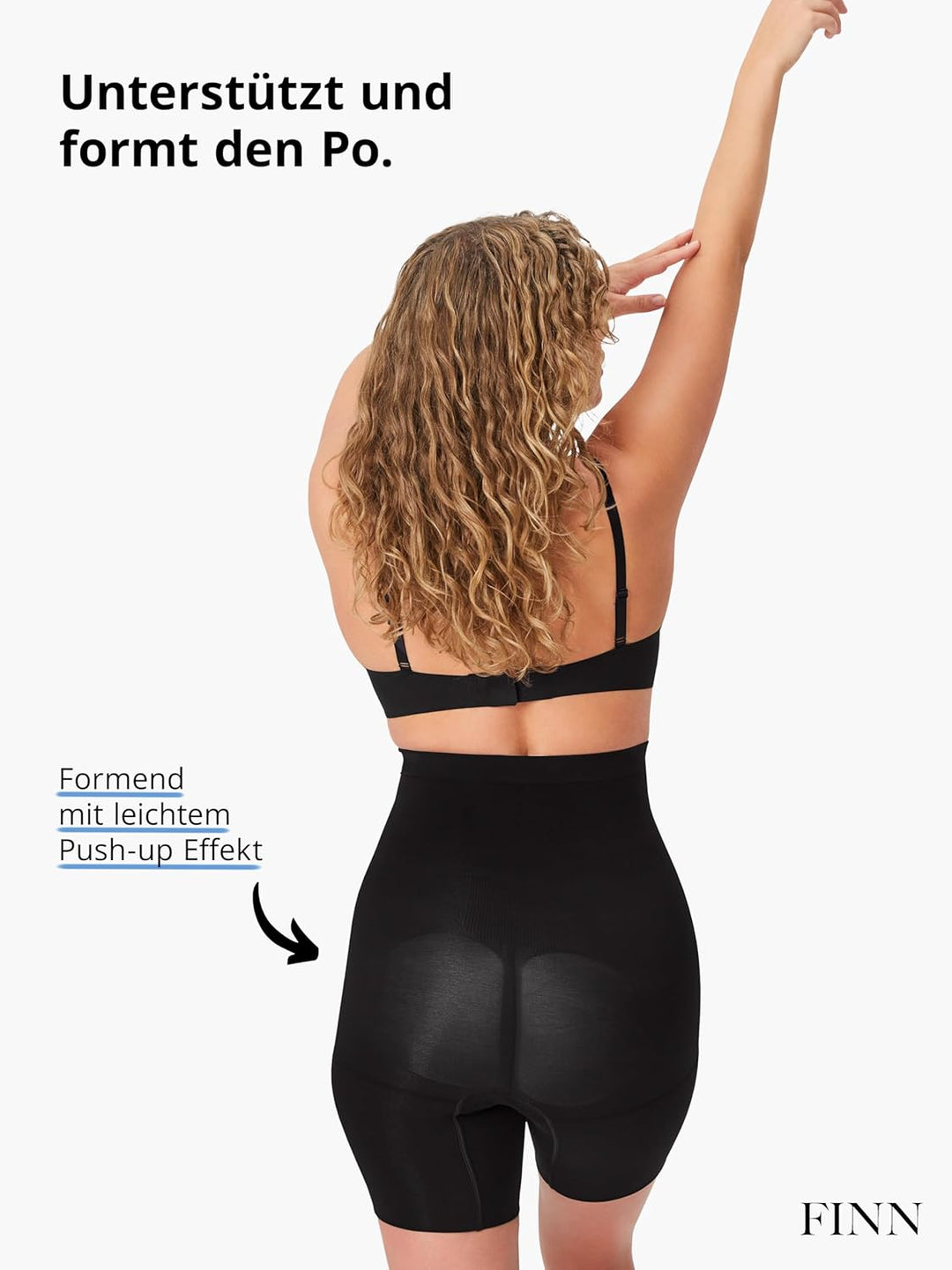 FINN Shapewear Bauchweg Unterhose Damen ohne Nähte - Stark Formende Body-Shaper Kompressions-Shorts