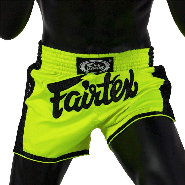 Fairtex Muay Thai Shorts, BS1706, neon-gelb XL Neon-gelb, XL Neon-gelb