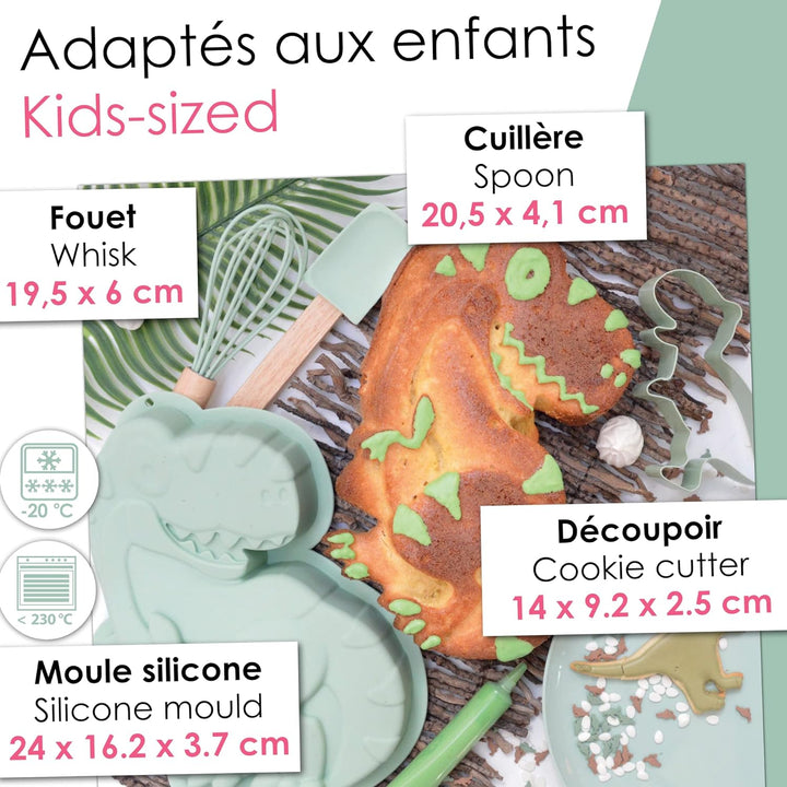 SCRAP COOKING 1134 Backutensilien-Set Dino