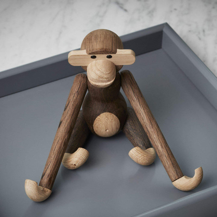 Kay Bojesen AFFE klein Figuren 18.5 cm Affen Weihnachtsdekoration, Holz H18.5 cm Teak/Limba, H18.5 c