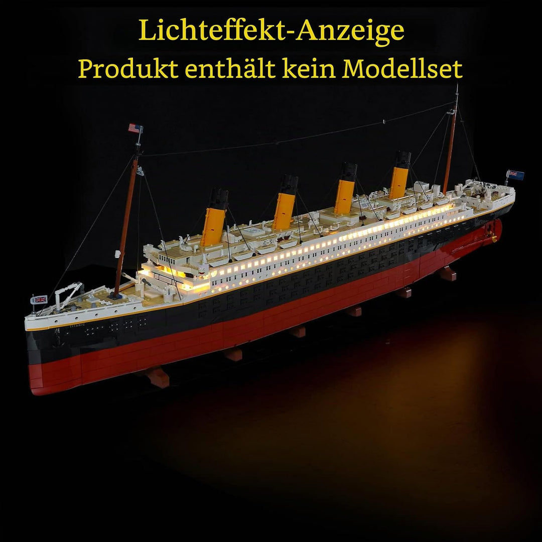 GEAMENT LED Licht-Set Kompatibel mit Lego Titanic - Beleuchtungsset für Creator 10294 Baumodell (Leg