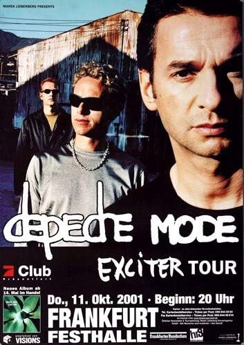 Depeche Mode - Exciter Tour, Frankfurt 2001 » Konzertplakat/Premium Poster | Live Konzert Veranstalt