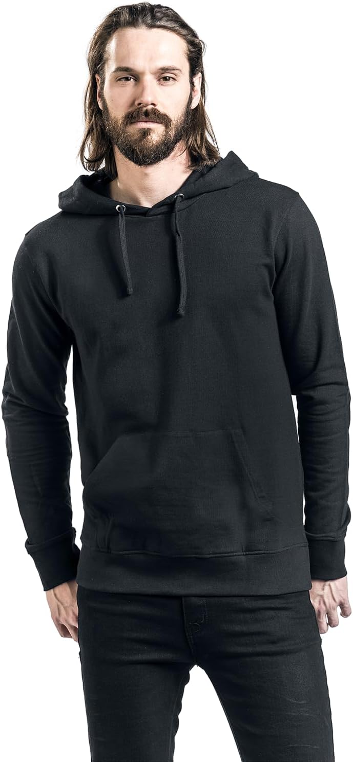 Black Premium by EMP Herren schwarzer Basic Hoodie M