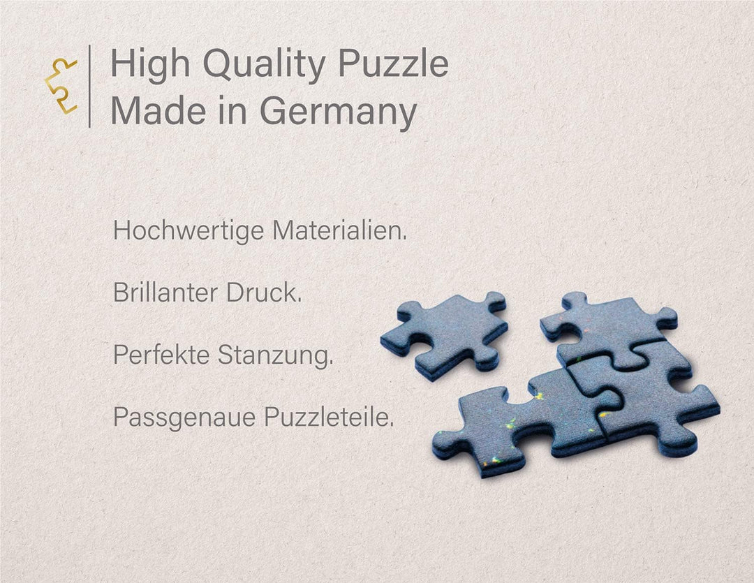 Ulmer Puzzleschmiede - Puzzle „Giraffen-Liebe“ – Originelles Tierportrait als 1000 Teile Wildlife-Pu