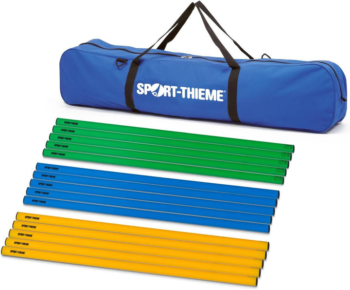 Sport-Thieme Gymnastikstäbe-Set Schule und Verein | 100 cm Länge | 25 mm Durchmesser | Robustes Mate