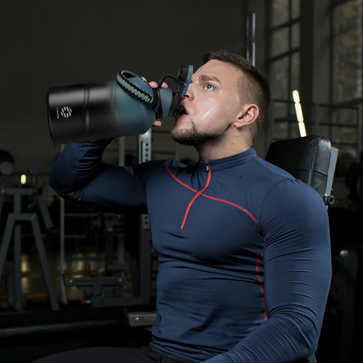 FJbottle Edelstahl Trinkflasche 1,9L mit Magnetischem Deckel, BPA FREI auslaufsichere Doppelwandig T