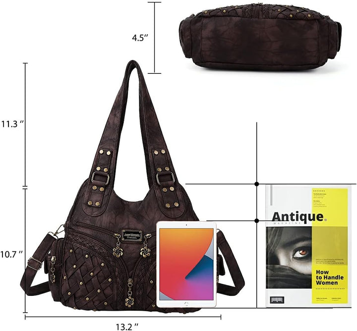 Angel Barcelo Geldbörsen und Handtaschen für Damen, Tragetasche, Schultertasche, Hobo-Taschen, modis