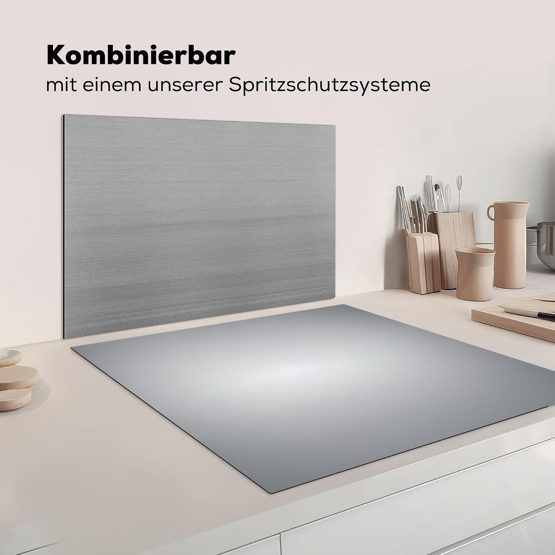KitchenYeah© Herdabdeckplatte Einteilig Küche Ceranfeld Abdeckplatte | 78x78 cm - Cerankochfeld Abde