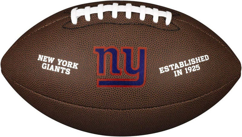 Wilson American Football NFL TEAM LOGO, Offizielle Grösse, Mischleder OFFICIAL New York Giants, OFFI