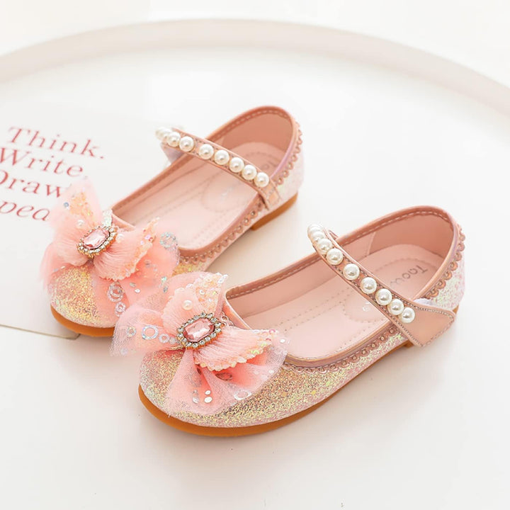 LOBTY Mädchen Prinzessin Schuhe Pailletten Kristall Schuhe Kinder Sandalen Hochzeitsschuhe Ballettsc
