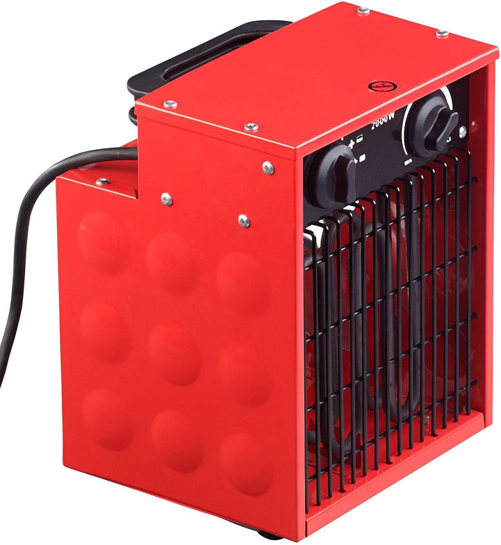 AGT Bau Heizlüfter: Profi-Industrie-Elektro-Heizlüfter mit 2.000 Watt und 2 Heizstufen (Heizlüfter 2