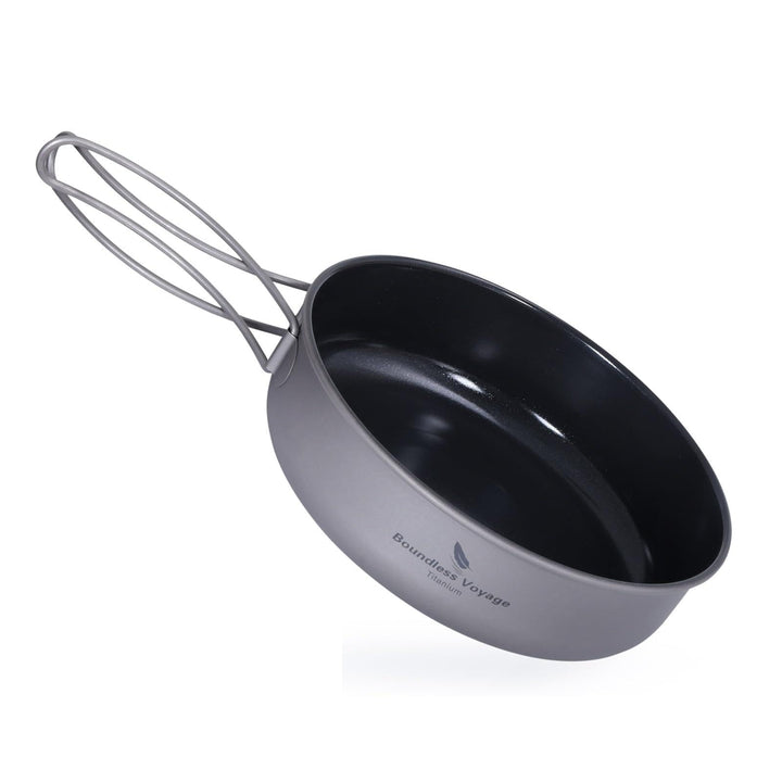 iBasingo Titan Antihaft Bratpfanne 15cm Leichtes Skillet Griddle Wandern Camping kleine Teller Schal