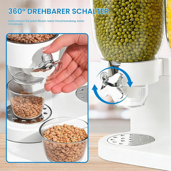 Cereal Dispenser Countertop 2L, Luftdichter Müslispender für die Organisation des Küchenvorratsraums