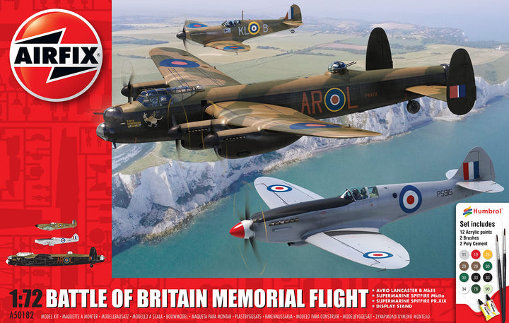 Airfix A50182 1/72 Battle of Britain Memorial Flight, Mehrfarbig Einzelbett, Einzelbett