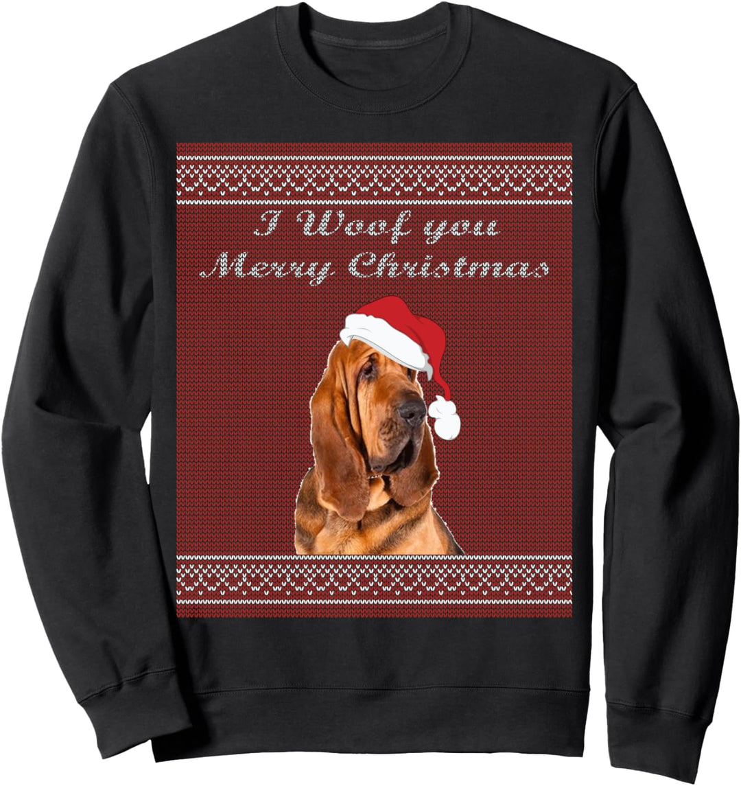 Bloodhound ugly sweater Christmas party Sweatshirt