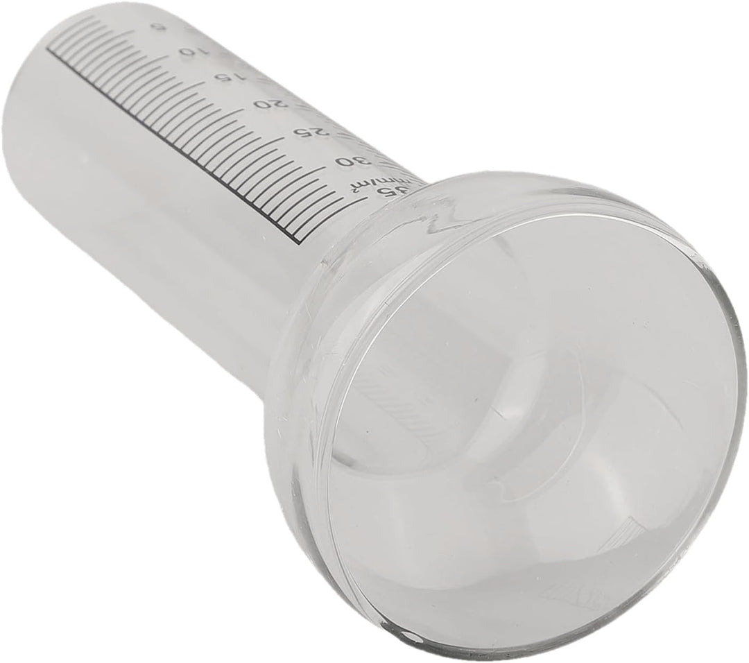 Regenmesser, 2 Stück, Ersatzglas für Outdoor-Regenmesser, 1mm bis 35mm, Niederschlagsmesser, Glas, R