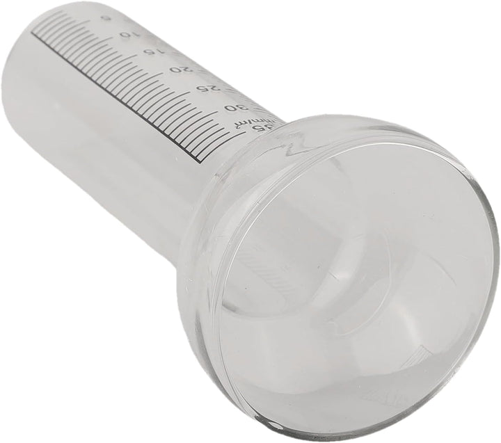Regenmesser, 2 Stück, Ersatzglas für Outdoor-Regenmesser, 1mm bis 35mm, Niederschlagsmesser, Glas, R