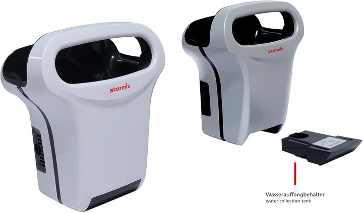 starmix XT 4000 Weiss - Elektrischer Händetrockner mit antimikrobiellen Kupferfiltern, 10-15s Trockn