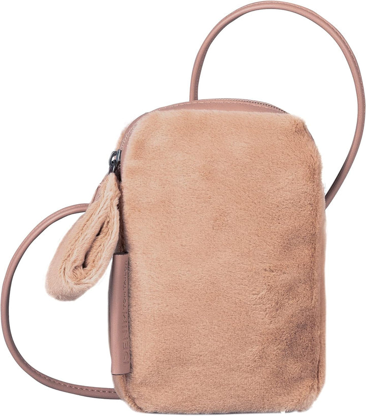TOM TAILOR Damen Denim Bags Klara Handytasche Umhängetasche Mittelgross Beige Mixed Beige, Mixed Bei