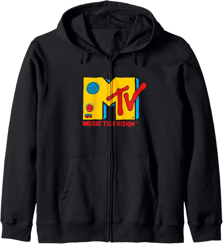 MTV Logo Retro-Boombox Kapuzenjacke