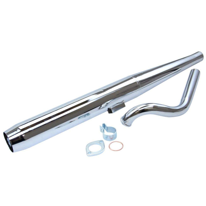Auspuff Kreidler Florett RMC Flötenauspuff Schalldämpfer + Flanschkrümmer 32mm