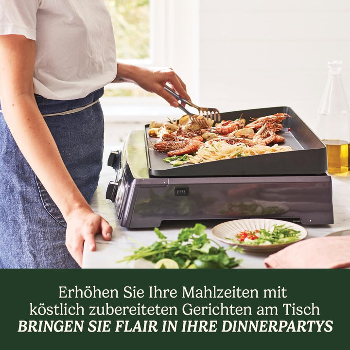 Cuisinart Plancha BBQ Elite Tischgrill mit austauschbaren Grill und Plancha Platten, Platten lassen
