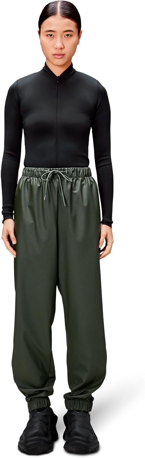 RAINS Unisex Normale Hose XS Grün, XS Grün