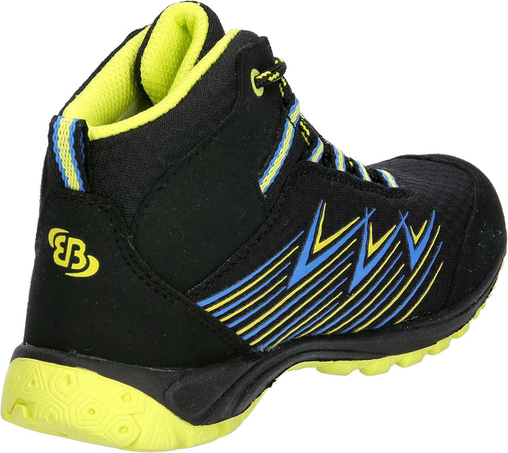 Brütting Unisex Kinder Chesna High Cross-Laufschuhe 32 EU Schwarz Blau Lemon, 32 EU Schwarz Blau Lem