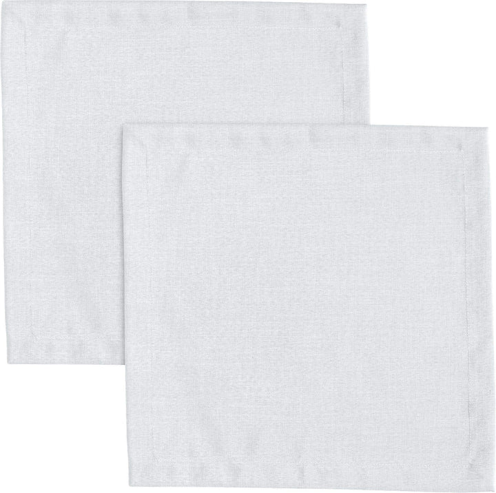 Erwin Müller Serviette, Stoffserviette 2er-Pack Uni, Madrid weiss Grösse 40x40 cm - angenehme, weich