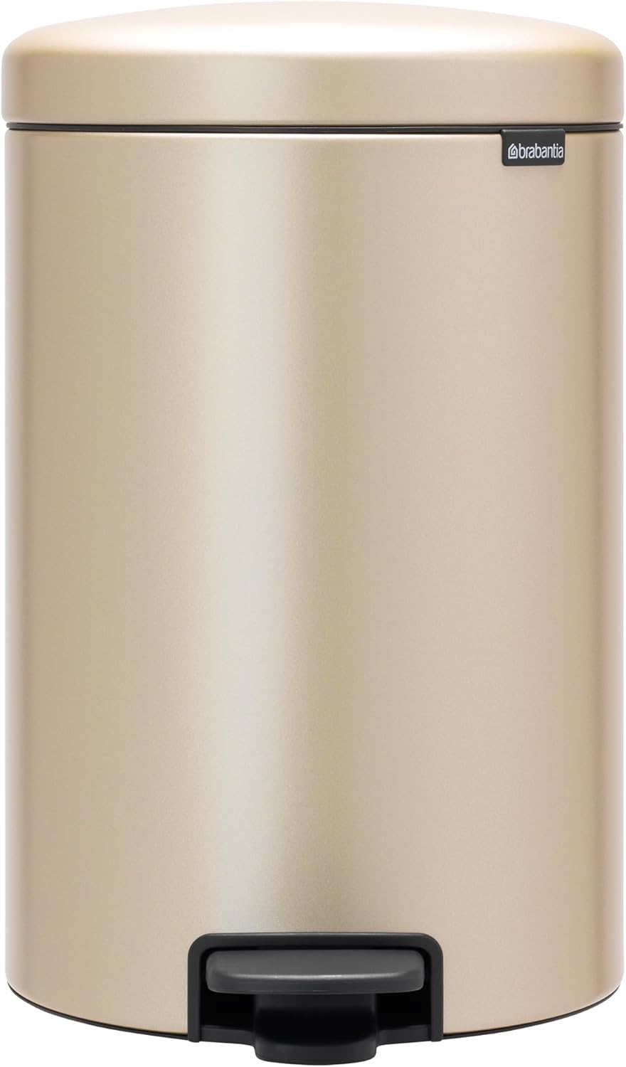 Brabantia Treteimer, Metallic Gold, 20L 20 Liter Champagne, 20 Liter Champagne