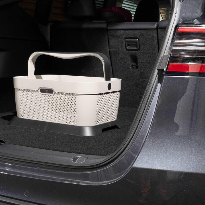 TESLA BASKET by RATI für Tesla Model Y & Model 3 – Smarter Auto Korb zum Einkauf & Outdoor-Aktivität