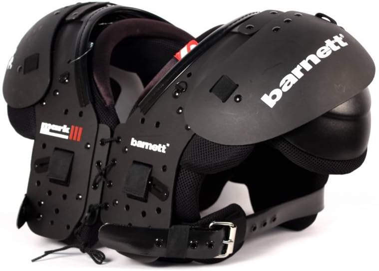 BARNETT Shoulderpad Mark III American Football Schulterschutz Profi, Farbe schwarz, M