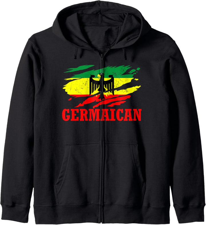 Deutsch Jamaikanisch Reggae Jamaika Kapuzenjacke