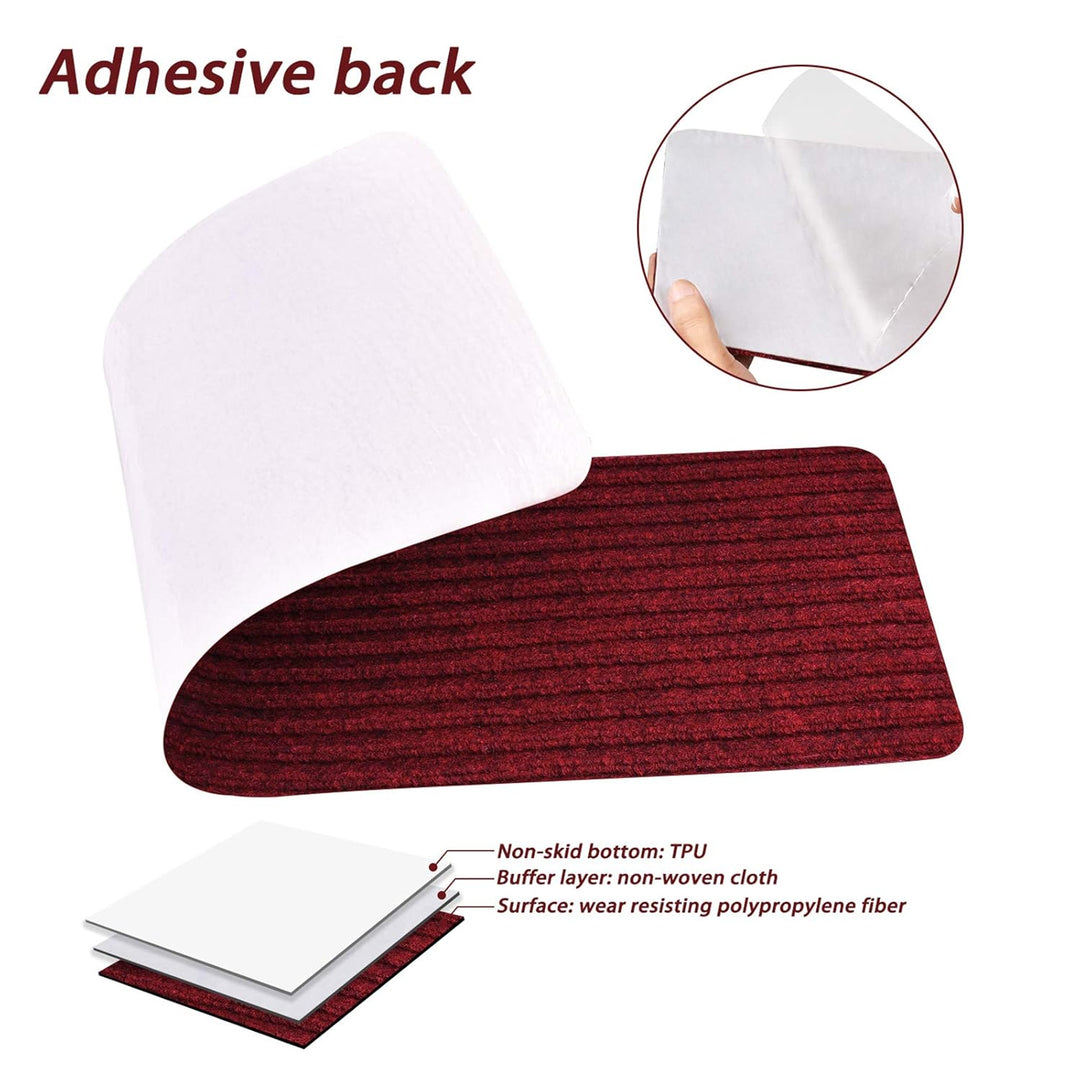 MBIGM 15er Set Stufenmatten 20 cm X 76 cm Treppenteppich Selbstklebend Sicherheit Stufenteppich für