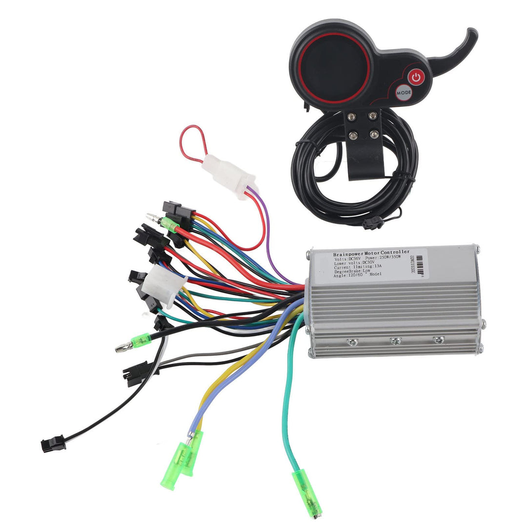 BuyWeek E-Bike-Controller, 250/350 W E-Bike-Controller, Scooter-Controller-Display mit Schalthebel f