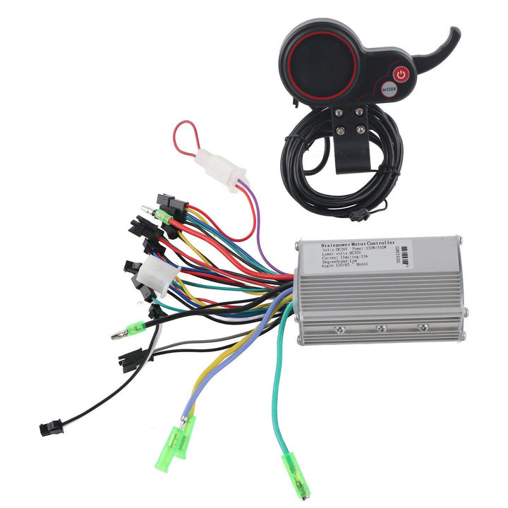 BuyWeek E-Bike-Controller, 250/350 W E-Bike-Controller, Scooter-Controller-Display mit Schalthebel f