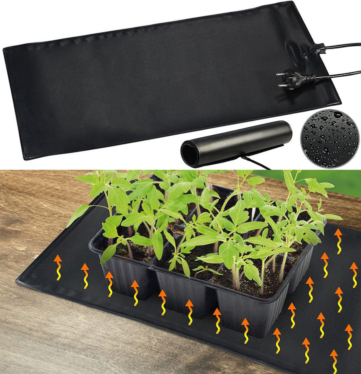 Royal Gardineer Wärmematte Pflanzen: 2er-Set Heizmatten für Pflanzenanzucht & Terrarien, Grösse S, I