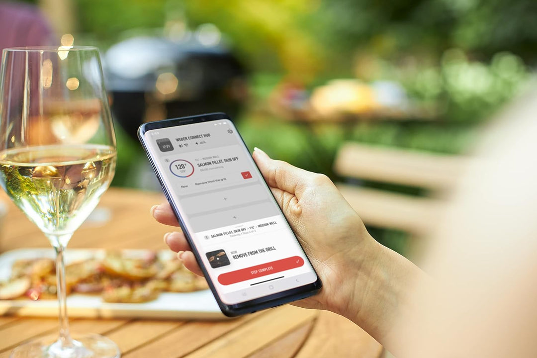 Weber iGrill/Connect Smart Grilling Hub Messfühler für Grillkammer, bis 315° C, einfach Klammer zur
