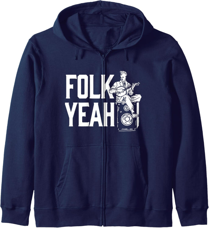Folk Yeah! Punk Rock Banjo & Bluegrass Hybrid Graphic Kapuzenjacke