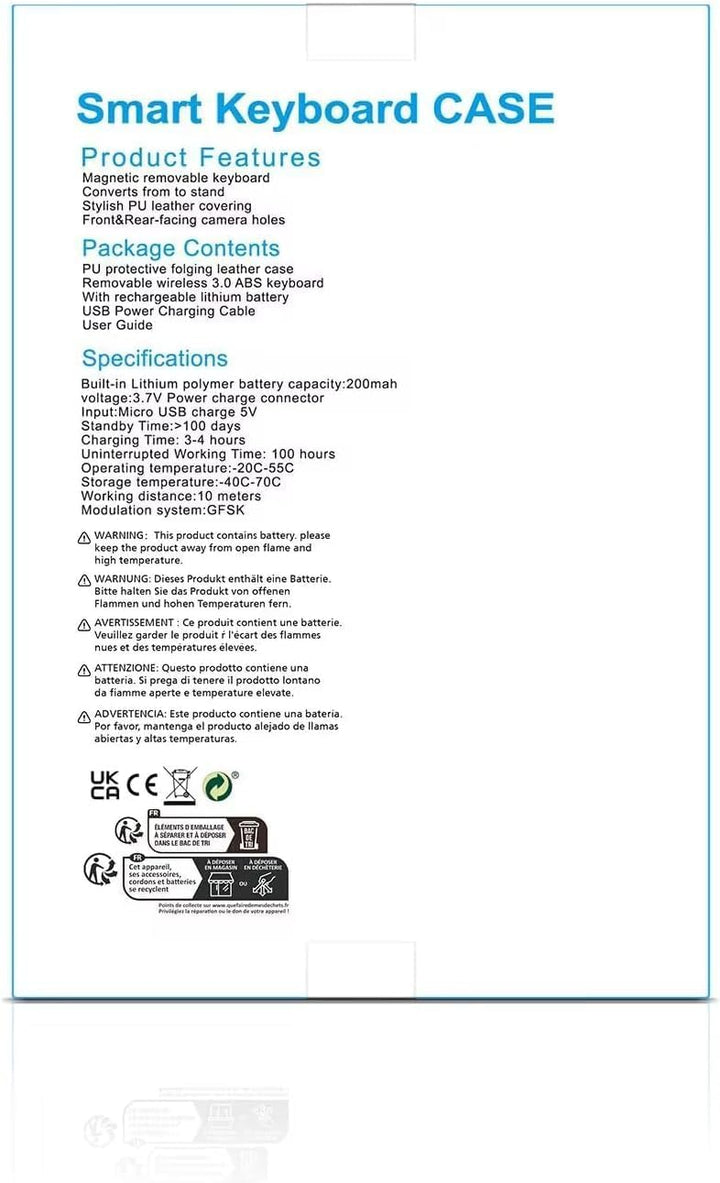 YUEJIDZ Xiaomi L83 Redmi Pad 10,61 Zoll 2022 Schutzhülle mit spanischer Tastatur, ultradünn, Premium