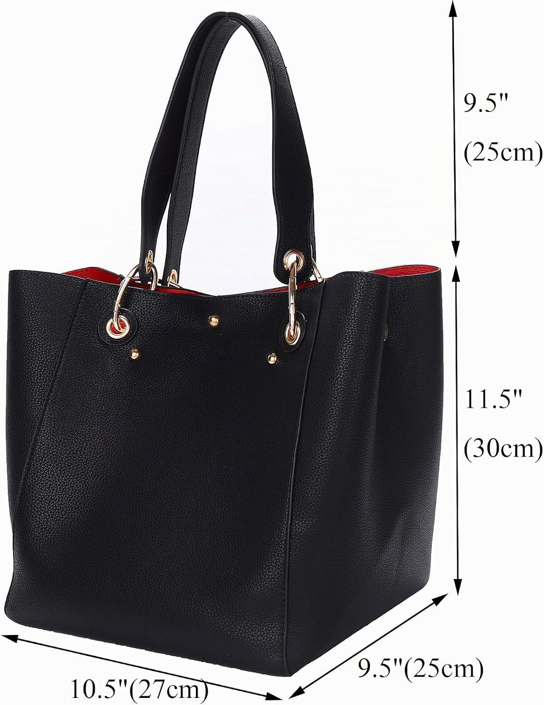 SQLP Damen Henkeltaschen Leder Gross Kapazität Shopper Tasche Student Schultasche Arbeit Handtasche